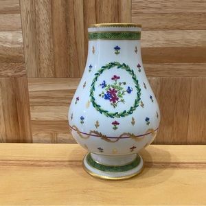 HAVILAND Limoges France VIEUX PARIS Vert Pattern Floral Gold Gilt 6.5” Vase